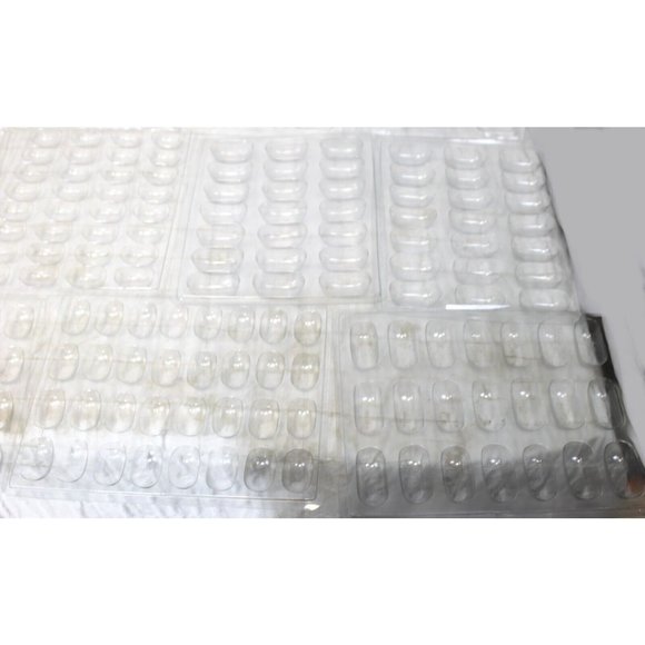13 Egg Shape Clear Plastic Candy Molds Two Different sizes Bulk Baking Craft - Picture 10 of 10